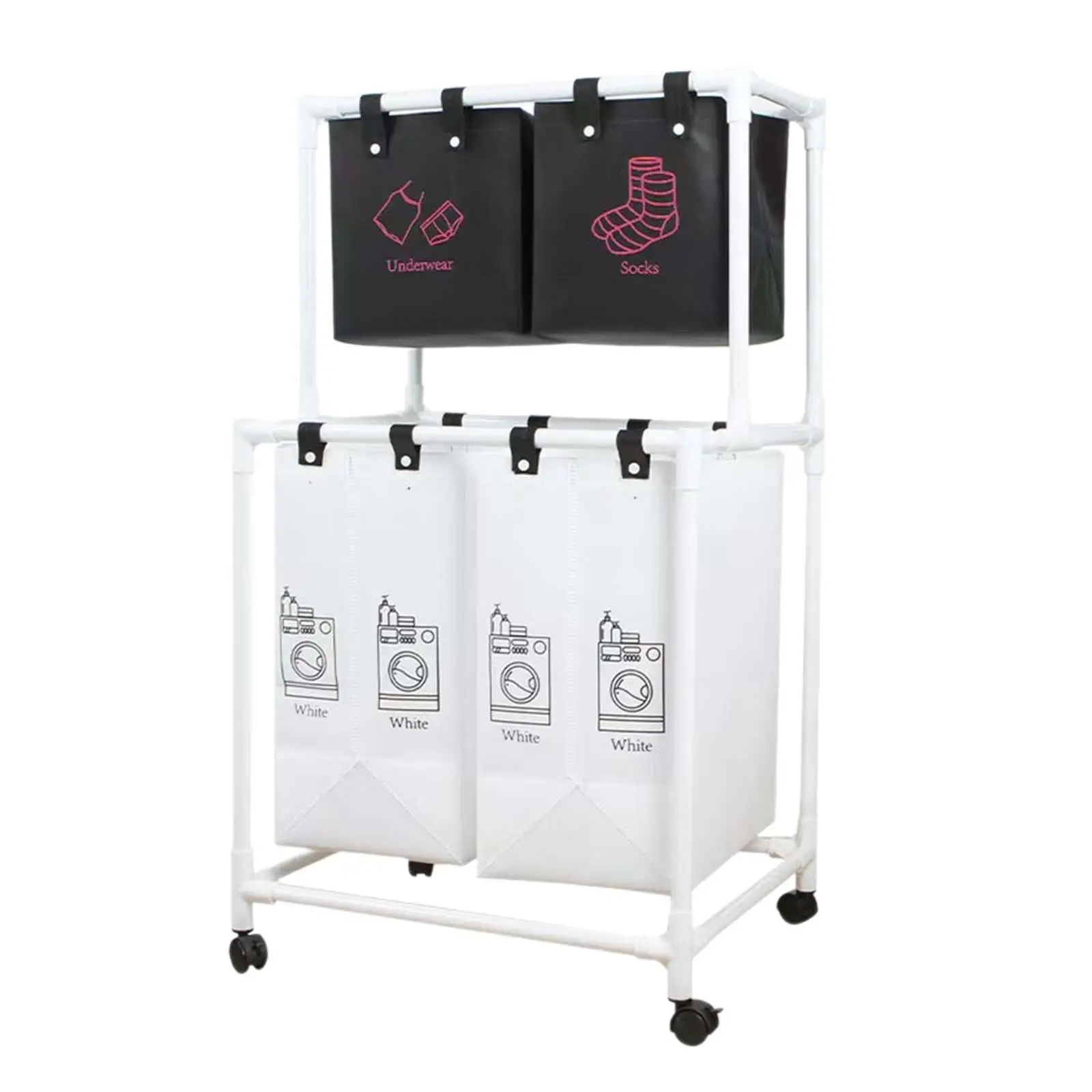 Laundry Hamper with Wheels Dirty Cloth Hamper Organization Portable Laundry Basket Washing Hamper for Office Bathroom Bedroom