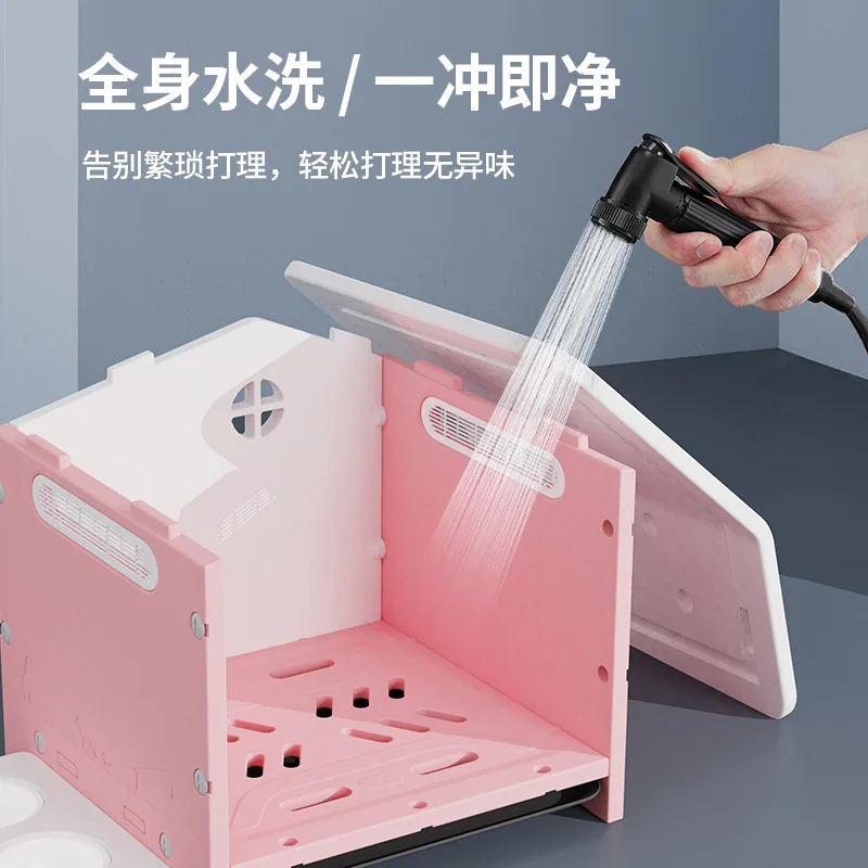 Perrera cálida de invierno Universal para exteriores, nido de plástico extraíble a prueba de lluvia para perros, casa para gatos, nido para gatos, jaula para perros, productos para mascotas - imagen 3