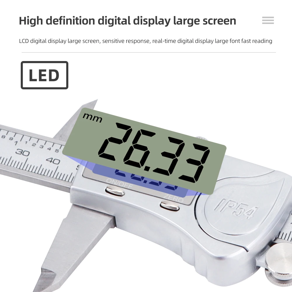 0-150mm Vernier Caliper Digital Pachometer Measuring Tools Electronic Ruler Stainless Steel Vernier Caliper with Box - imagen 2