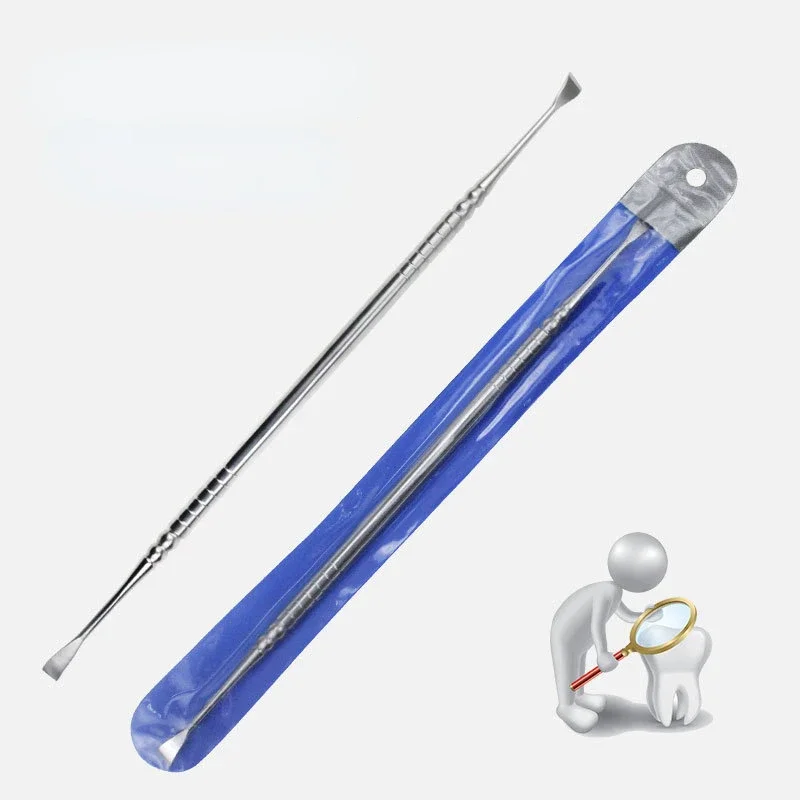 Raspador de dientes para mascotas, herramienta de eliminación de cálculo Dental de doble punta de acero inoxidable, escalador de dientes para limpieza de gatos y mascotas, accesorios para perros y cachorros