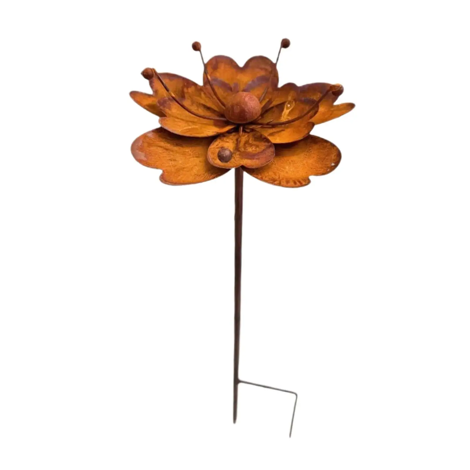 Flowers Garden Stake Lawn Ornament Yard Stake Garden Decor for Yard Pathway Outside