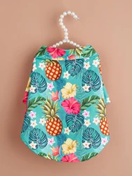 Ropa hawaiana para perros pequeños – Camisa suave estampado coco