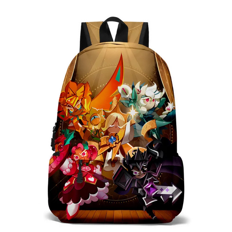 Cookie Run: Mochila Kingdom Shadow Milk Cookie, mochila escolar de dibujos animados, mochila con cremallera aclaradora, bolsas para libros para niños y niñas, el mejor regalo - imagen 4