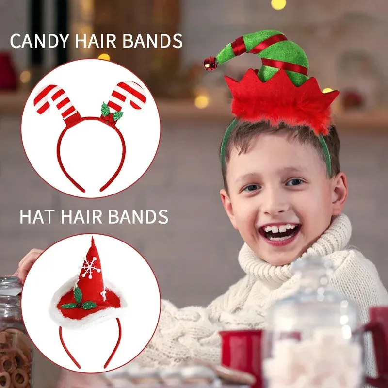 Diademas navideñas para mascotas, diadema divertida para piernas de Papá Noel, regalos de recuerdo de Navidad para niños, decoración de fiesta navideña - imagen 2