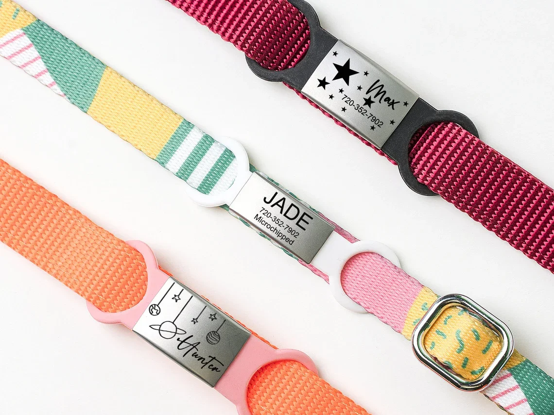 Etiqueta de identificación personalizada para perros, etiqueta deslizante para mascotas, código QR para mascotas - imagen 4