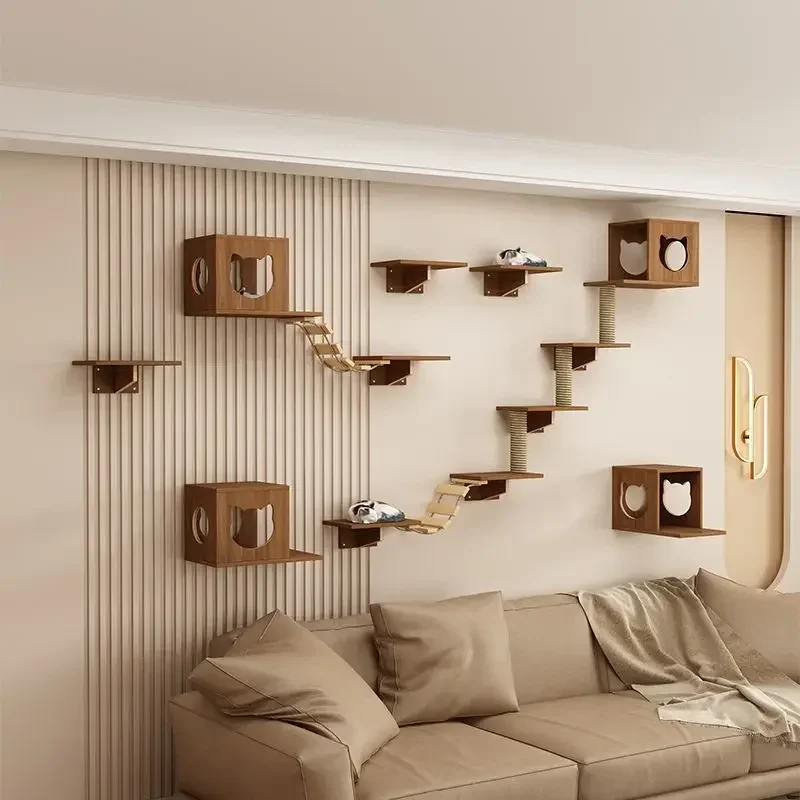 Muebles de pared para gatos con rascadores - Arbol estable - imagen 3