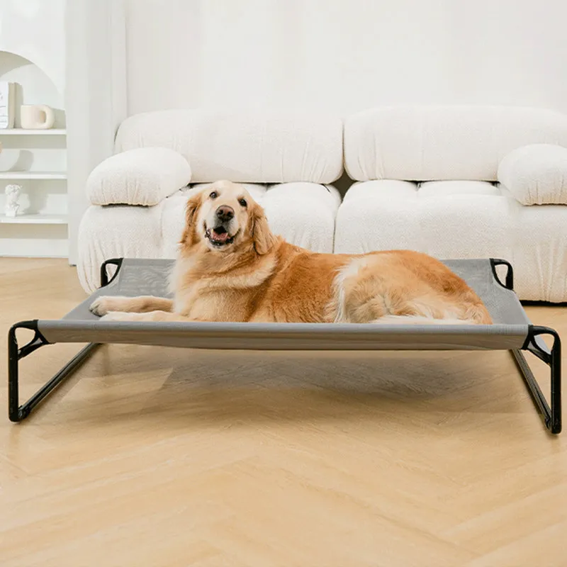 Cama transpirable de verano para perros grandes, nido de dormir para acampar, extraíble, a prueba de humedad, lavable, alfombrillas para cachorros - imagen 3