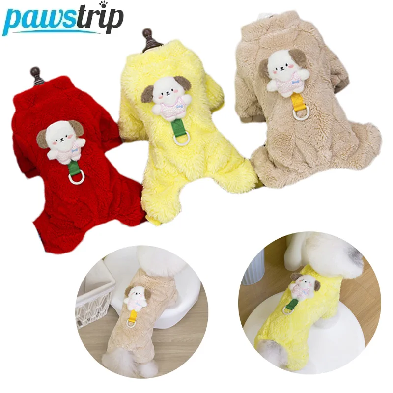 Mono para perros, ropa cálida de lana para perros pequeños y medianos, ropa para cachorros, ropa para mascotas Chihuahua, suministros para mascotas