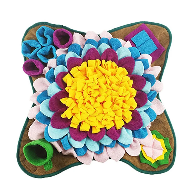 Estera Snuffle para perros, juego interactivo de alimentación con almohadilla inferior antideslizante, trata la estera de alimentación, fomenta las habilidades naturales de forrajeo - imagen 2