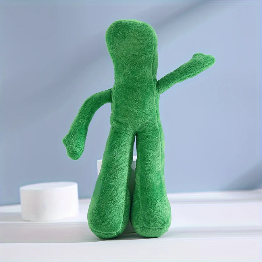 Juguete para perros con chirrido de peluche de dibujos animados verdes, tela duradera, raza media recomendada, sin necesidad de batería, 1 ud. - imagen 4