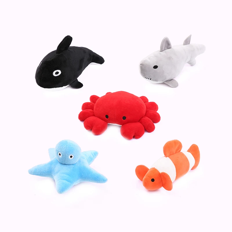 Cat Toys Ocean Catnip plush toys Bite resistant teething pet supplies - imagen 2