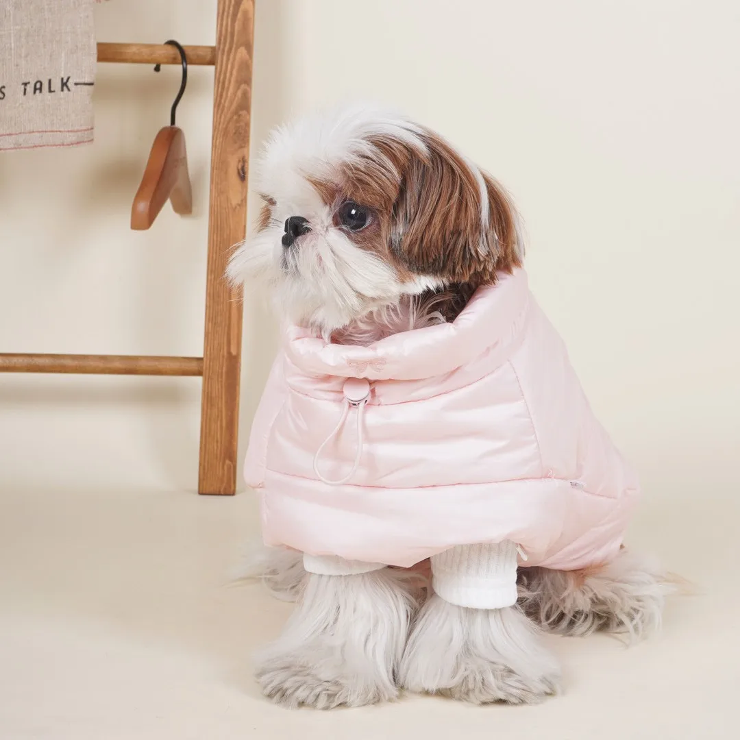 Abrigo grueso de otoño e invierno para mascotas, Schnauzer Teddy, capa gruesa para perros pequeños, chal para perros, ropa para perros pequeños, ropa para cachorros - imagen 3
