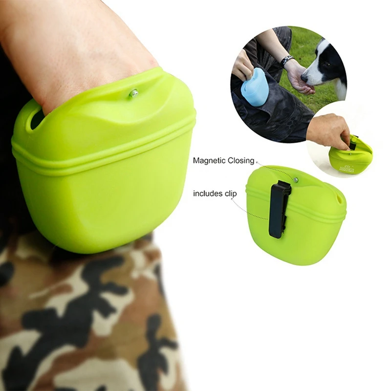 Riñonera portátil para entrenamiento de perros, bolsa de cintura para tratar aperitivos, cebo para perros, obediencia, agilidad, bolsa de almacenamiento de alimentos al aire libre, bolsas de cintura de recompensa para alimentos