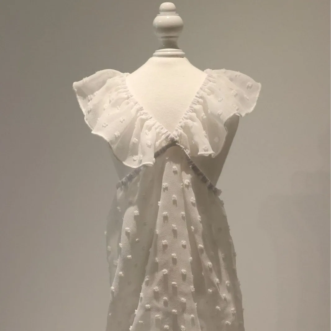 Falda de princesa de poliéster con flores pequeñas para mascotas, ropa para perros pequeños y medianos, chaleco de otoño para mascotas, primavera y verano - imagen 4