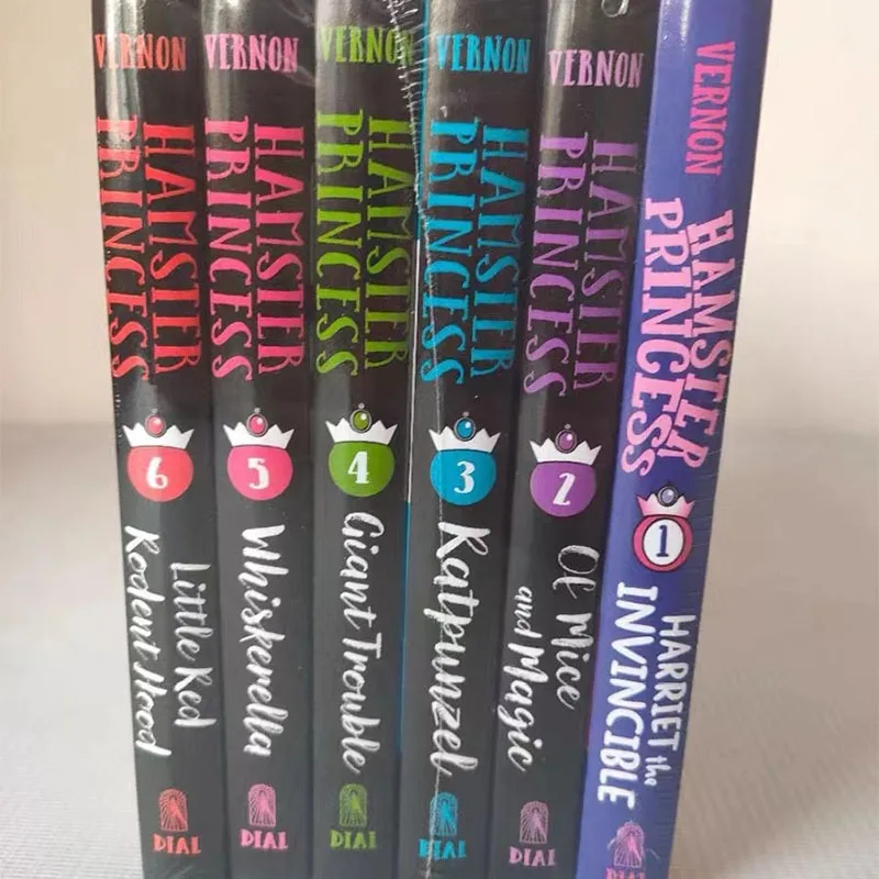 Juego de 6 libros de cuentos en inglés para niños, Serie de princesas hámster, Humor - imagen 4