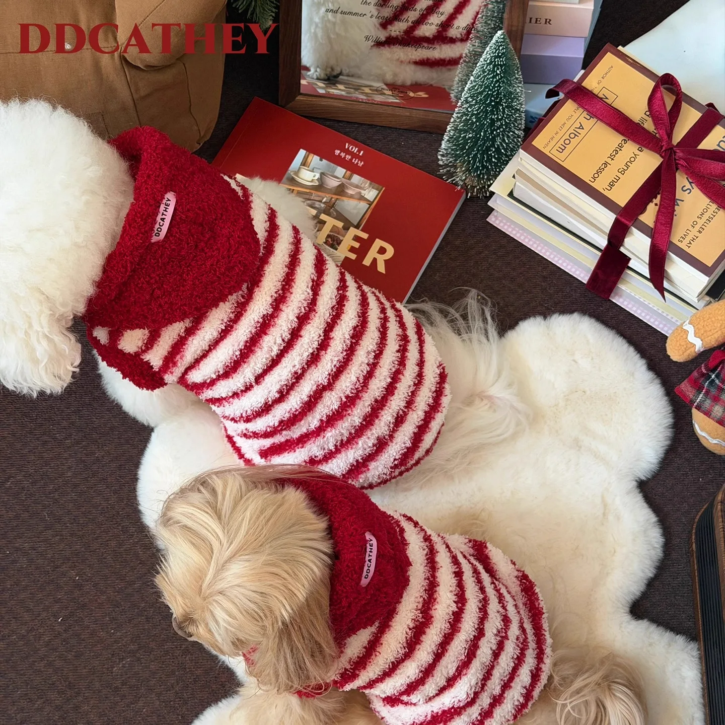 Abrigo invierno con capucha para perros pequeños Yorkshire y Bichón - imagen 3