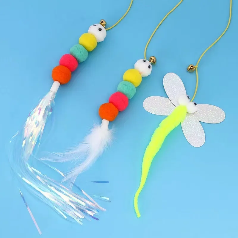 Juguete interactivo divertido para gatos, puerta colgante, juego de simulación de gatos, juguetes interactivos para gatitos, juguetes para mascotas, suministros para gatos, 2 uds. - imagen 4