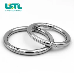 Anillos nasales para ganado en acero inoxidable - 2 uds
