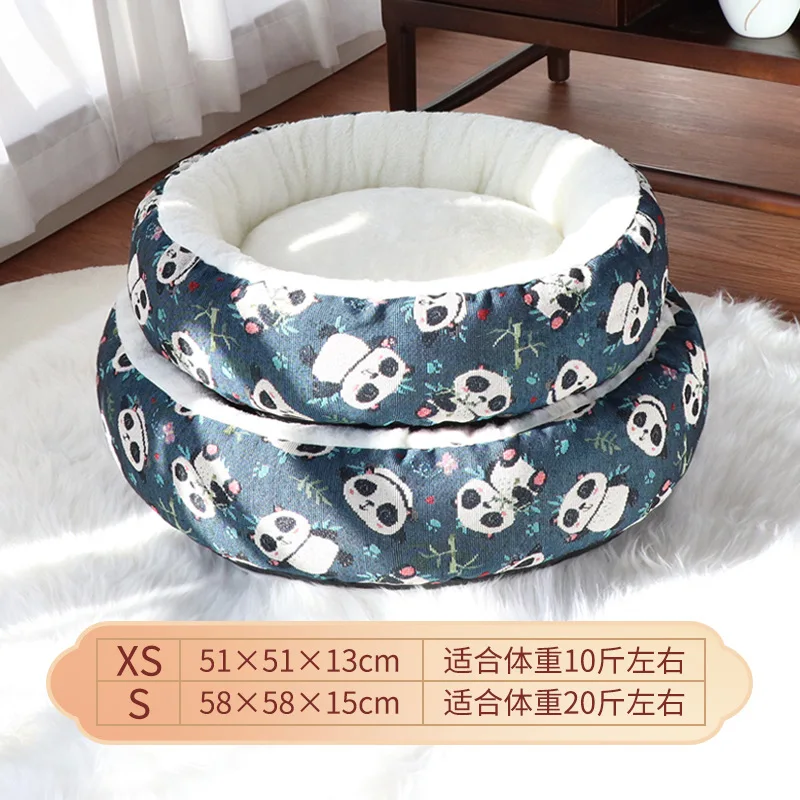 Almohadilla nido para perros, nidos cálidos para gatos, tela Jacquard gruesa de marea nacional para invierno, almohadilla para mascotas, nido para perros pequeños, productos para mascotas - imagen 4