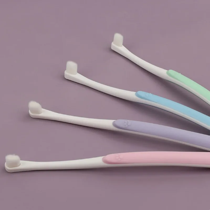 Cepillo de dientes para perros, limpieza de dientes de perro, cepillo de dientes de pelo suave para perros, limpieza Oral, mango cómodo, cepillo de dientes para perros, productos para mascotas - imagen 2