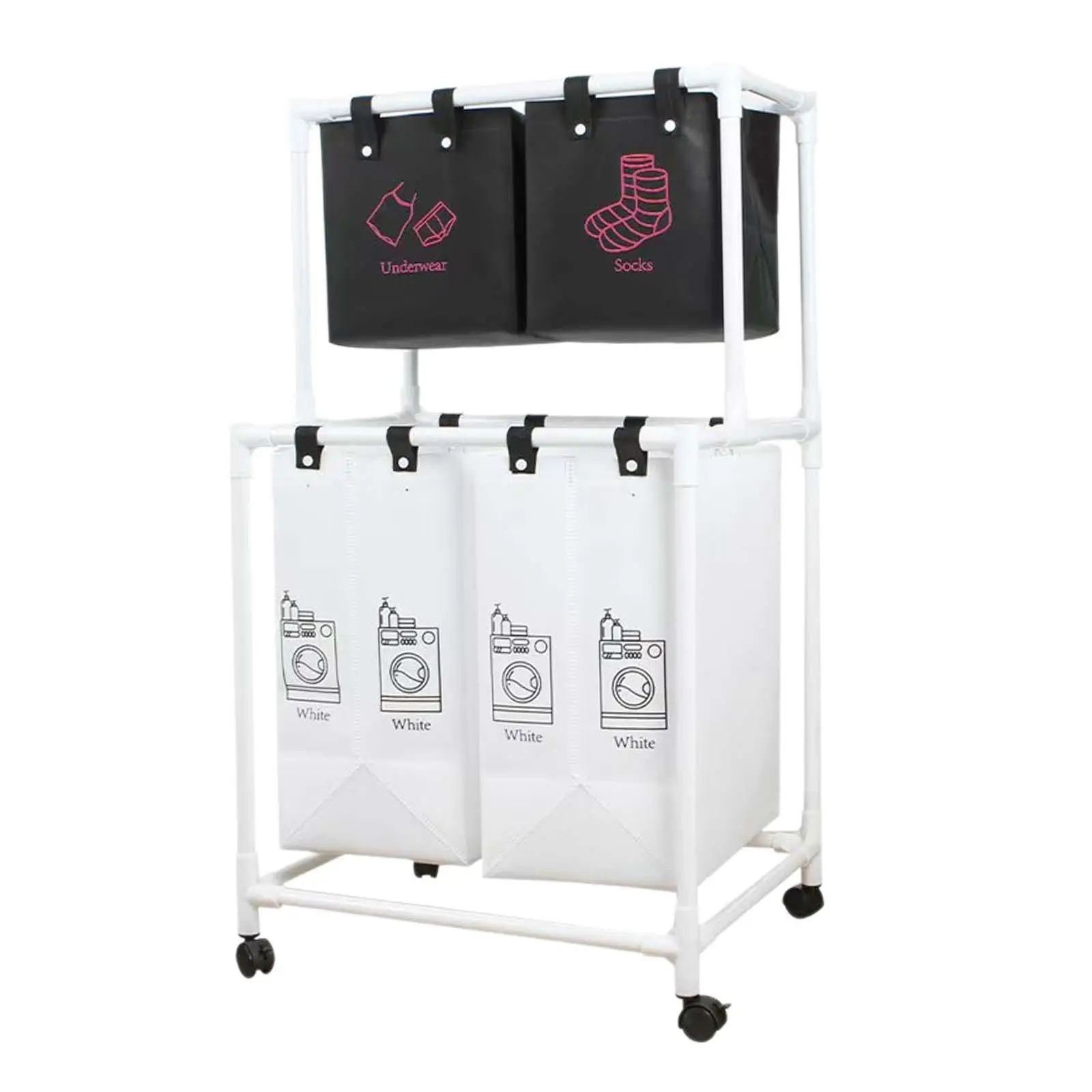 Laundry Hamper with Wheels Dirty Cloth Hamper Organization Portable Laundry Basket Washing Hamper for Office Bathroom Bedroom