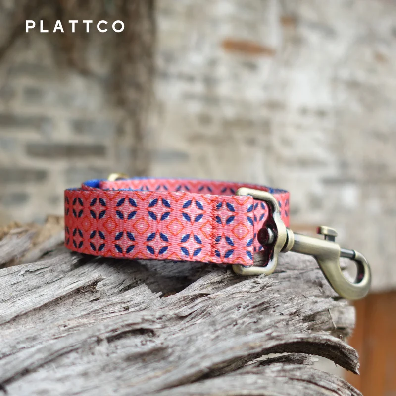 PLATTCO, correas grandes para perros, hebilla de cadena de Metal P, Color nacional, juego de Collar de cuerda de tracción para mascotas para perros grandes, 1,2 m de longitud PDL361 - imagen 5