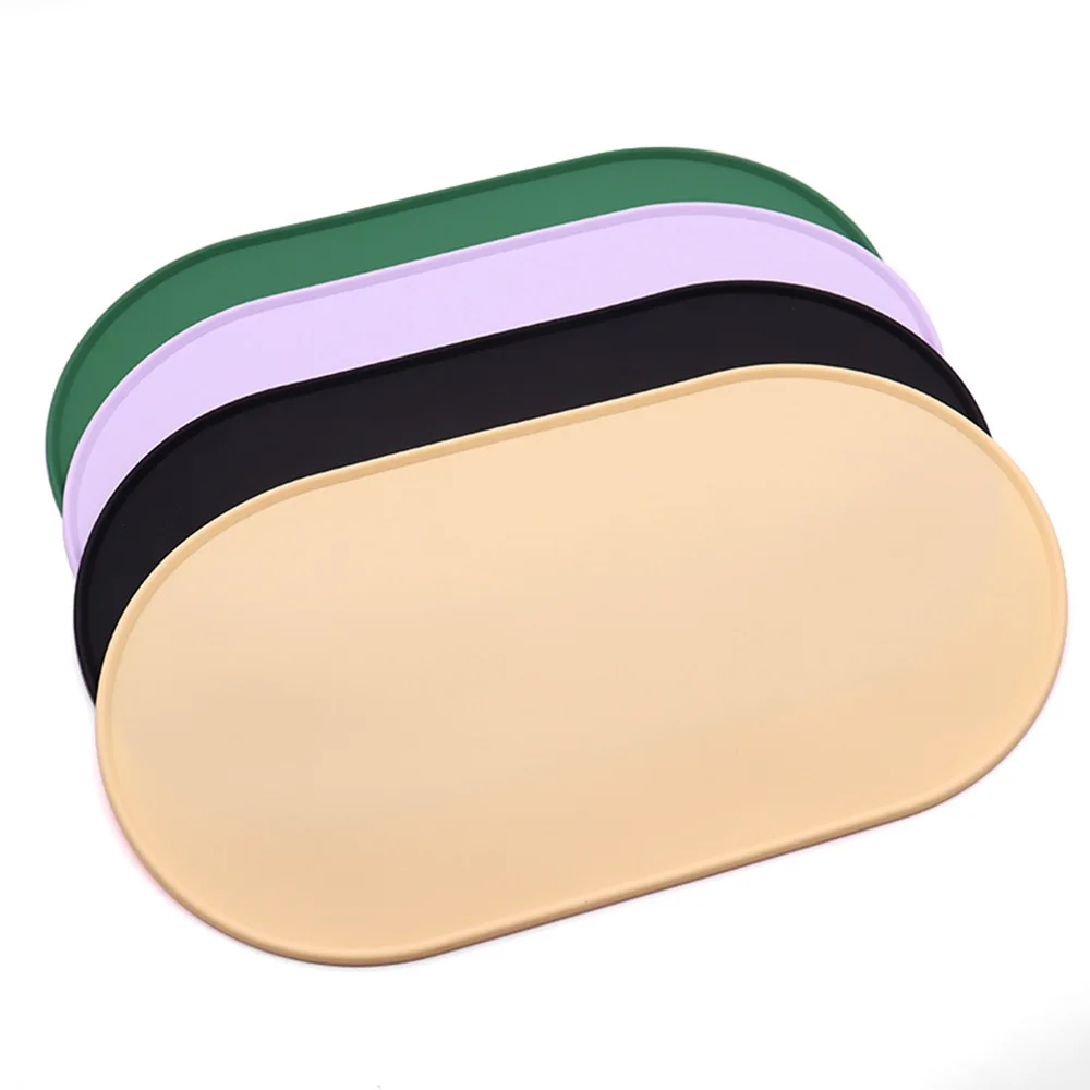 Estera de alimentación para mascotas: estera impermeable para gatos y perros, almohadilla antideslizante para cuencos de comida para mantener el suelo limpio, - imagen 5