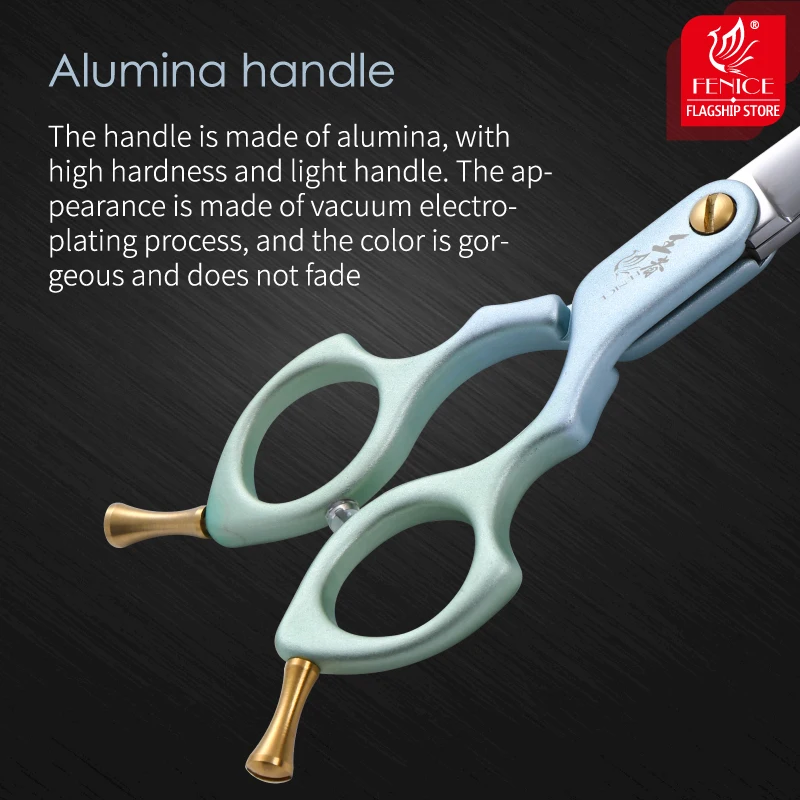 Fenice King Series-tijeras autopulidas de acero JPVG10 de alta gama, tijeras de aseo para cortar perros de 6,5 pulgadas, tijeras para mascotas para peluquero - imagen 4
