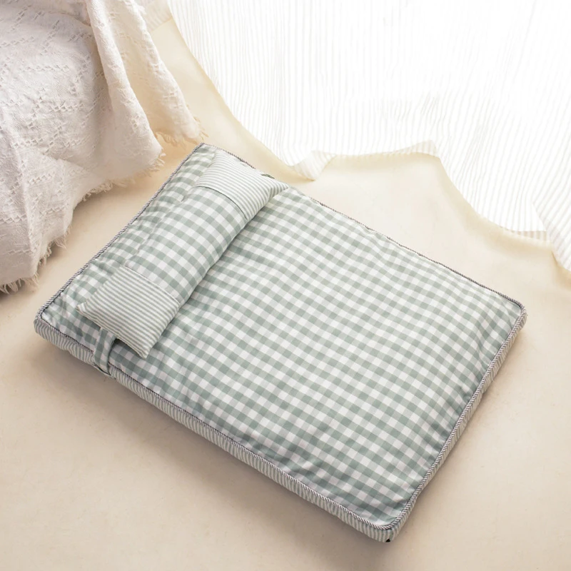 Perrera de cama suave extraíble y lavable para perros y gatos, saco de dormir cálido para invierno, cojín grande para cachorros, suministros portátiles para mascotas - imagen 4