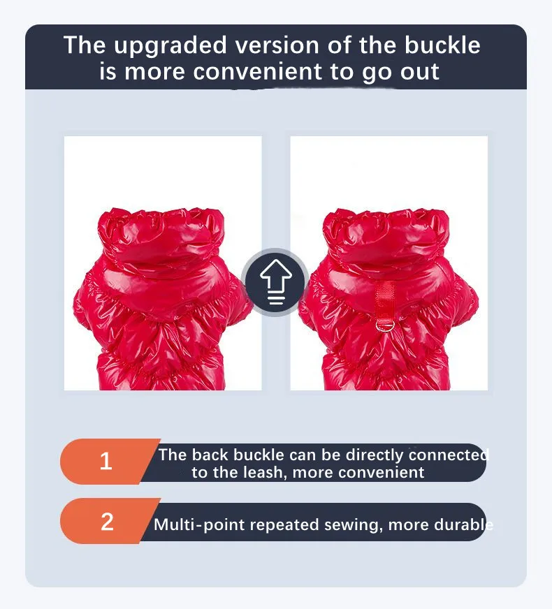 Ropa cálida de invierno para perros pequeños y medianos, chaqueta gruesa de lana para gatos, ropa para mascotas, abrigo para disfraz de cachorro Chihuahua Bulldogs - imagen 3