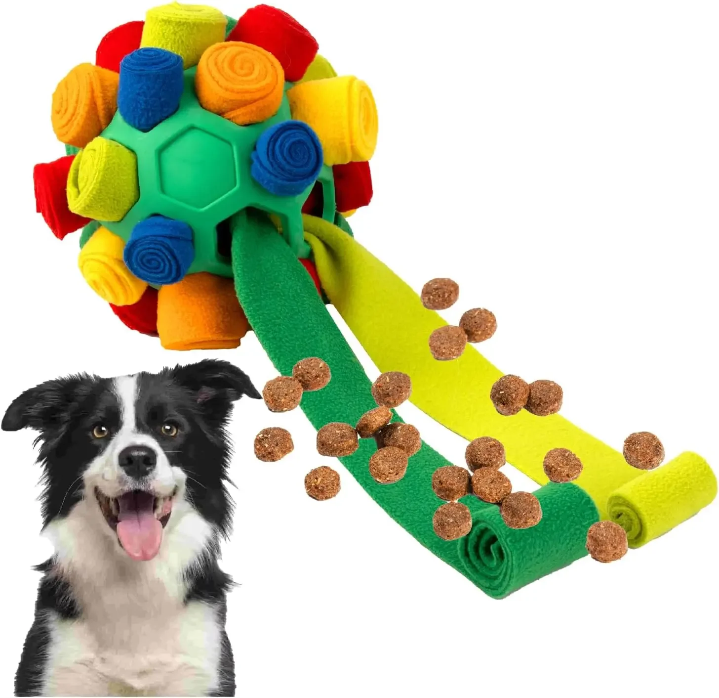 Bolas de snuffle para perros, juguete de snuffle, lavable a máquina, pelota de golpeteo para cachorros y alivio del aburrimiento