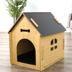 Perrera madera ecológica interior para perro - desmontable