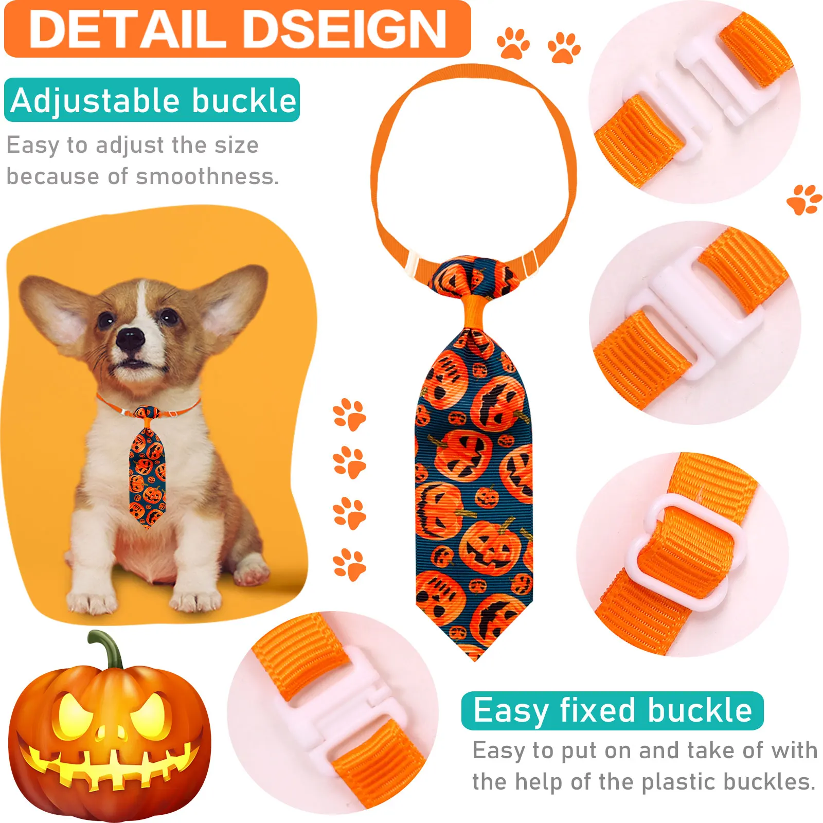 Corbatas de Calavera para Perros y Gatos con Accesorios de Cuidado para Halloween - imagen 4