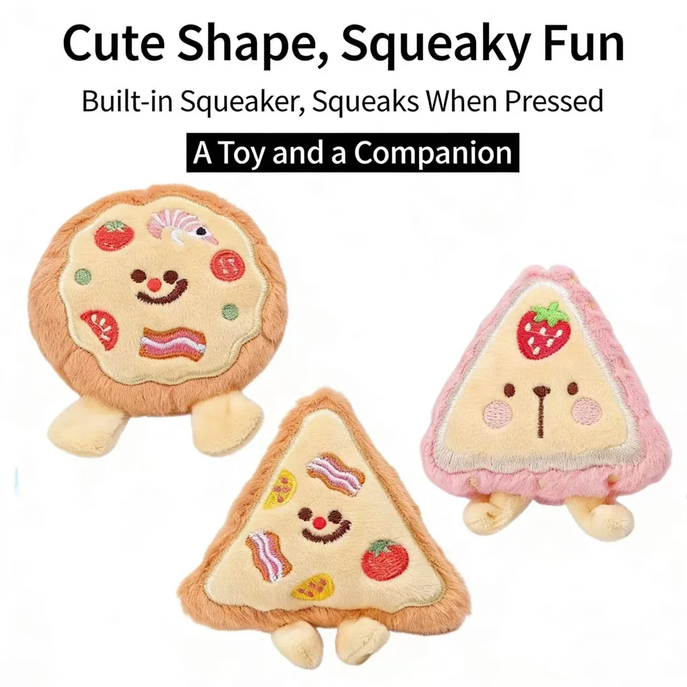 Juguete peluche pizza perros – Alivio ansiedad aburrimiento pequeños