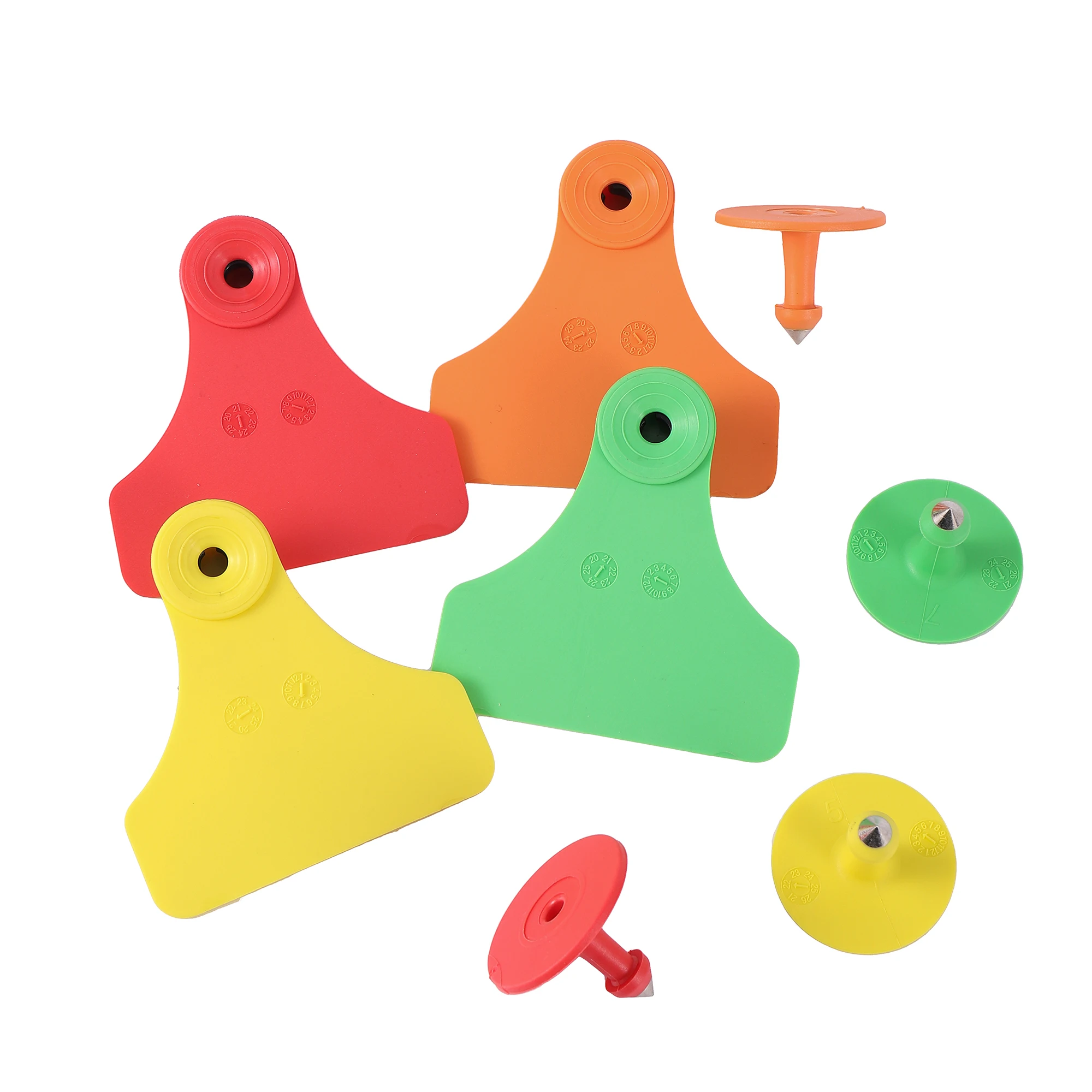 50 juegos de etiquetas auriculares de TPU para ganado. Etiquetas para cerdos, terneros y ovejas que evitan que se caigan y sean manipuladas. Suministros para animales de granja. - imagen 5