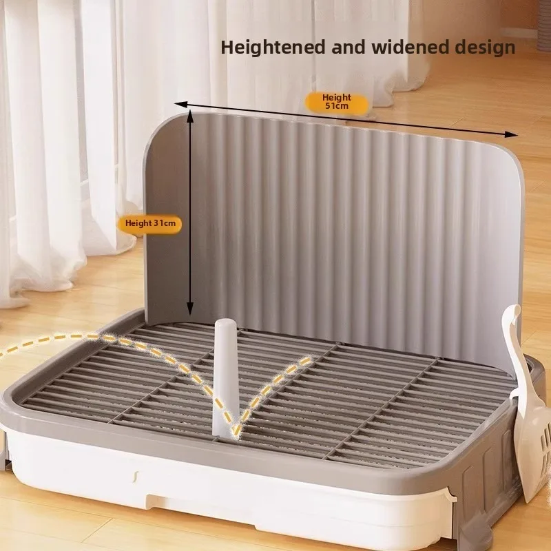 Inodoro de entrenamiento específico para mascotas, productos de limpieza para interiores para mascotas, soporte de plástico antipaso para almohadilla para orinar para perros, bandeja reutilizable de red extraíble - imagen 3