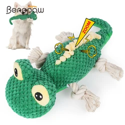 Juguete mordedor de peluche lagarto para perros – Seguro para todas las tallas