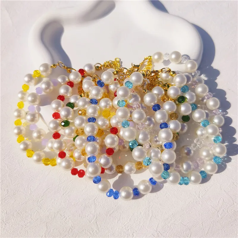 Nuevo Collar para mascotas, Collar de perlas para perros y gatitos, decoración de cristal ostentoso, Collar para gatos, accesorios ajustables para fiestas y vacaciones para gatos - imagen 3