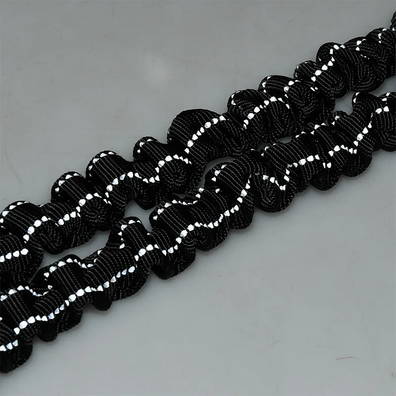 Cuerda de cuero bidireccional para perros, cinturón elástico extendido para mascotas, entrenamiento al aire libre, dos cuerdas dobles para perros de tamaño pequeño a mediano - imagen 4