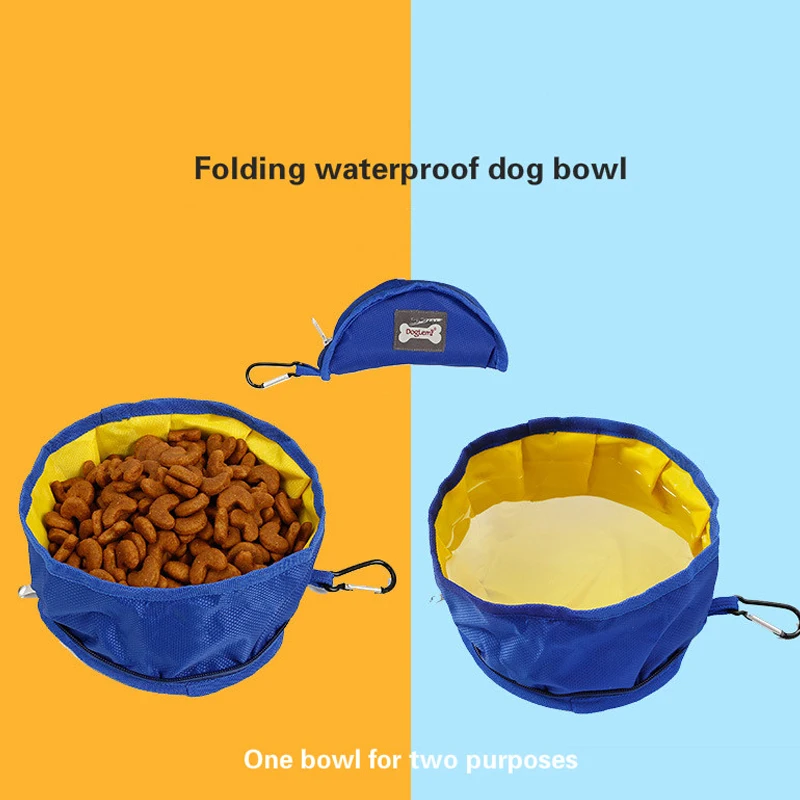 Cuenco portátil para alimentador de comida y agua para mascotas, práctico agua de alimentación plegable para perros, cachorros y gatos, cuenco plegable para exteriores, suministros para mascotas - imagen 3