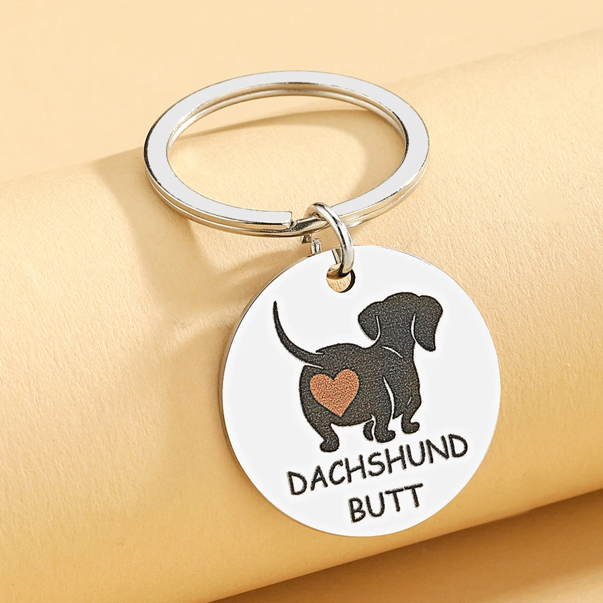 Regalo de perro salchicha llavero de perro salchicha divertido y lindo regalo de perro Weiner para mujer perro mamá papá regalo la mejor idea de regalo - imagen 2
