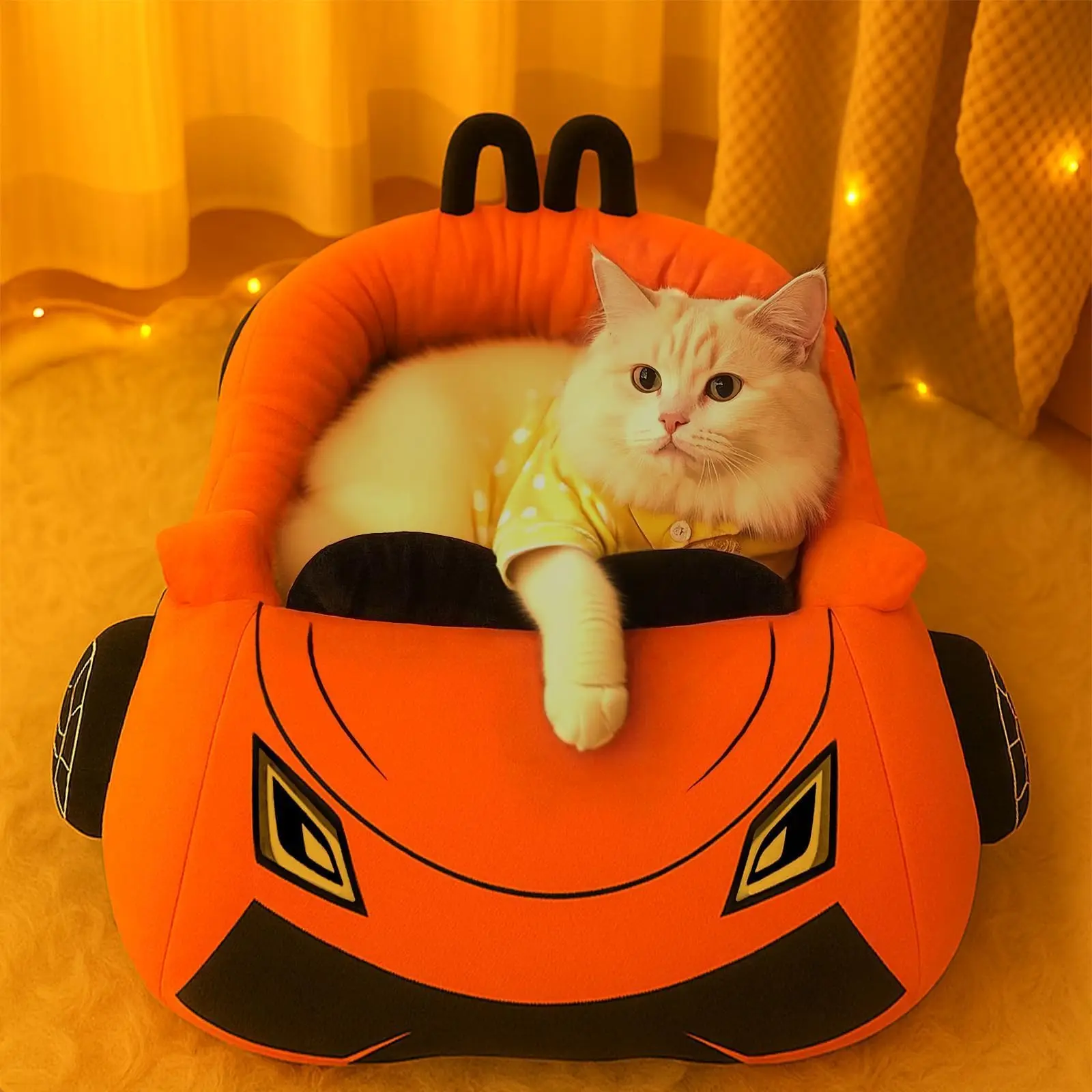 Cama suave acogedora con almohada, nido para gatos y perros mini - imagen 5