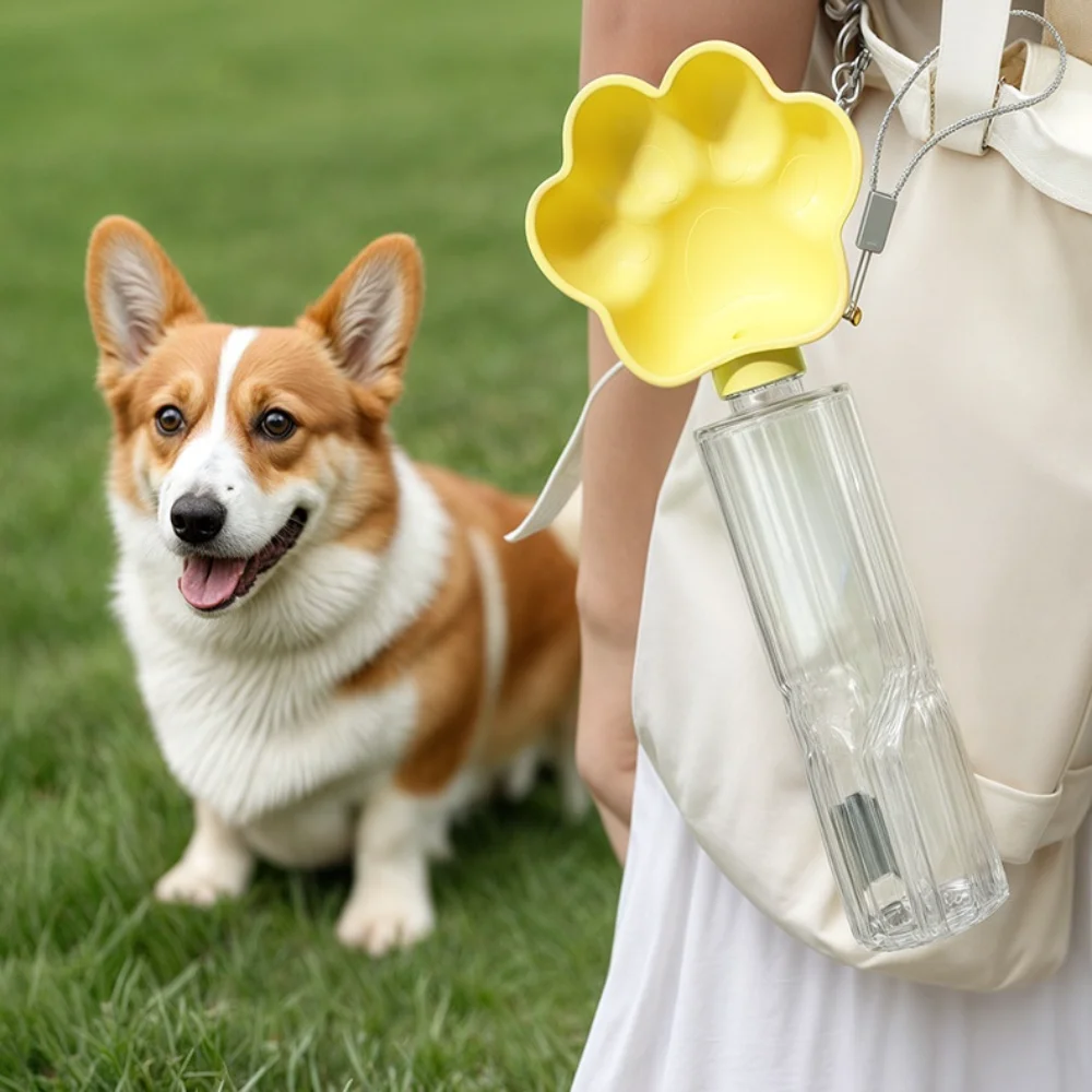 Botella de agua portátil para perros – Tazón viaje senderismo camping - imagen 2
