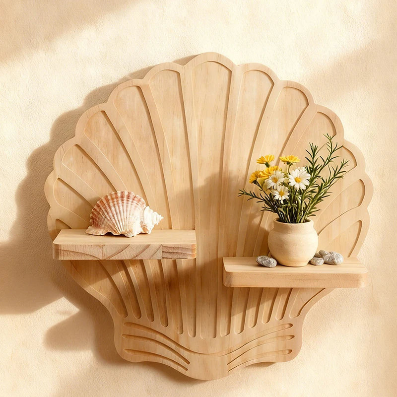 Macetero de pared con forma de concha marina para gatos y perros - imagen 5
