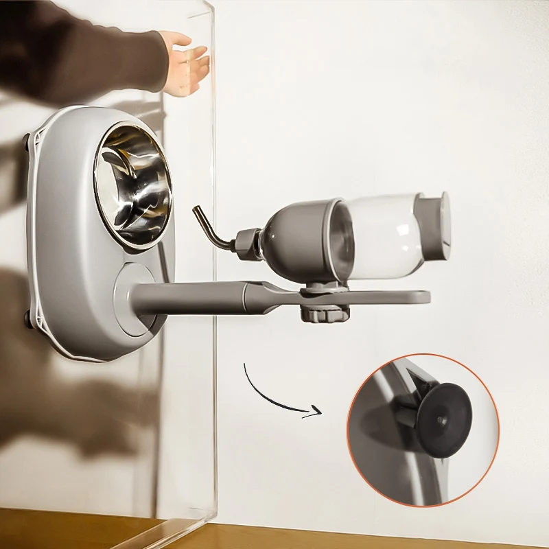 HOOPET-dispensador automático para mascotas, cuenco antipunta para perros, botella de agua potable, hervidor colgante, contenedor de comida para gatos, suministros para mascotas - imagen 5