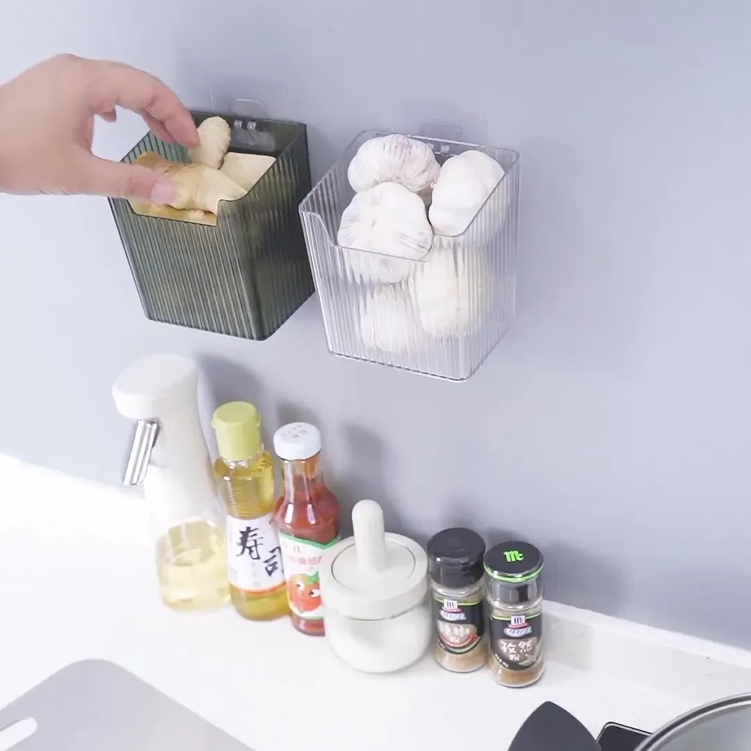Estuche de almacenamiento multifunción para baño, caja de almacenamiento de cosméticos para cocina, organizador lateral de especias para nevera, cesta de contenedor - imagen 5