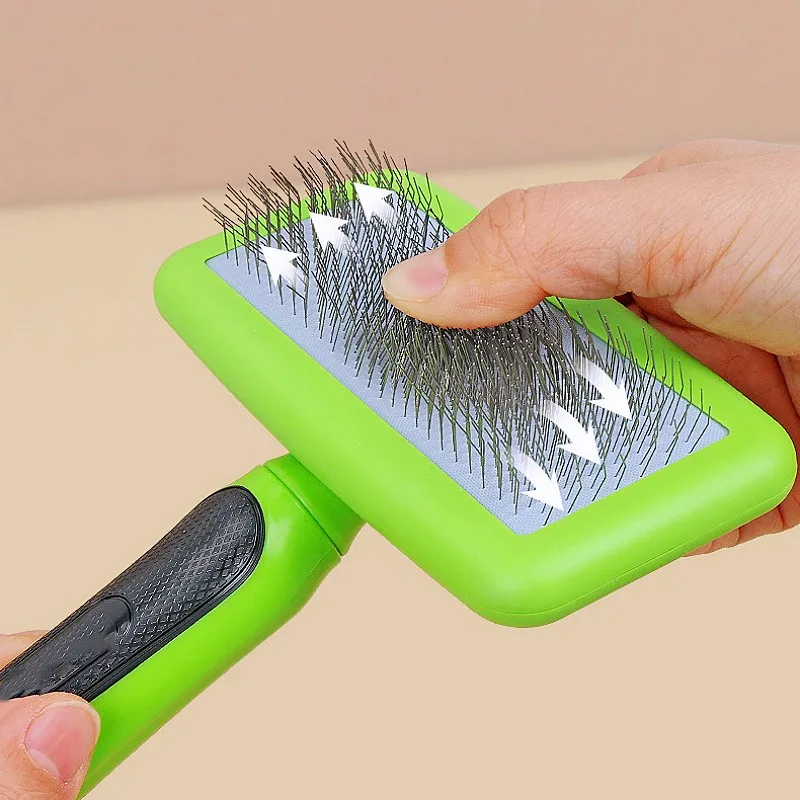 Peine para perros, removedor de pelo para mascotas, cepillo para perros, peines densos para perros, limpieza de nudos, masaje, cepillo para gatos, accesorios para el cuidado de perros y mascotas - imagen 5