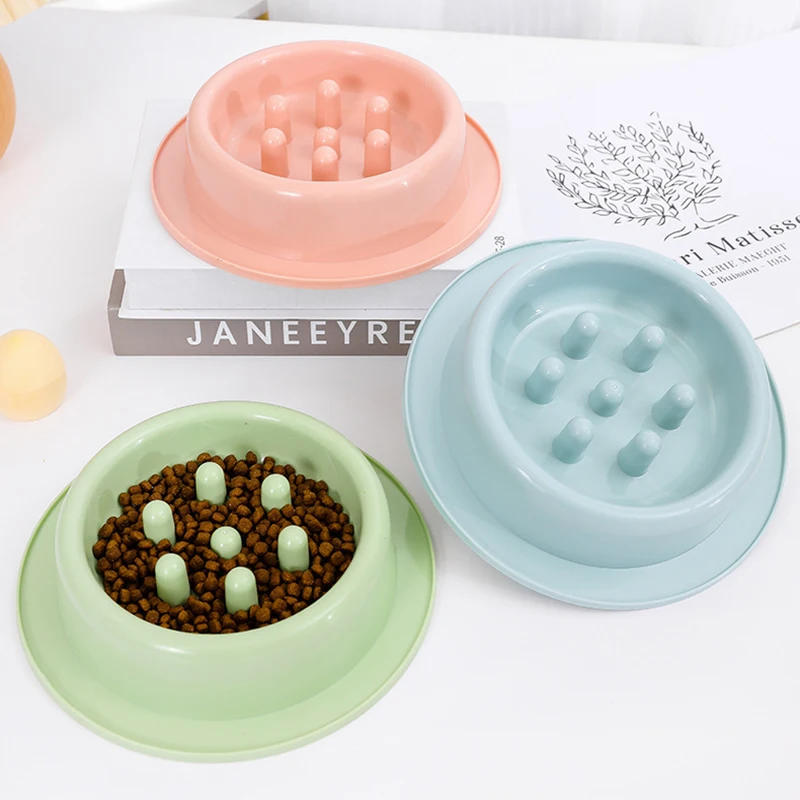 Nuevo cuenco de comida lenta para mascotas, cuenco de comida antiasfixia, cuenco grueso para gatos, cuenco para perros, cuenco de comida para perros antigolpes, suministros para mascotas - imagen 5