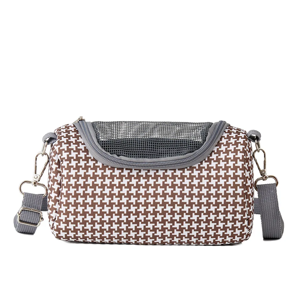 Bolsa de viaje para animales pequeños, transportador de mascotas, tela Oxford, eslinga ventilada portátil para hámster, lagarto, pájaro, Chinchilla, conejillo de indias - imagen 5