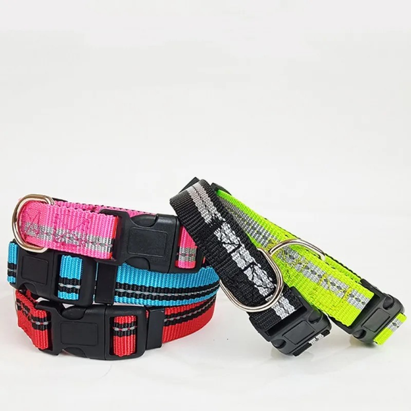 Collar reflectante ajustable para perros, cuerda de tracción para entrenamiento de cachorros, accesorios para cachorros - imagen 4